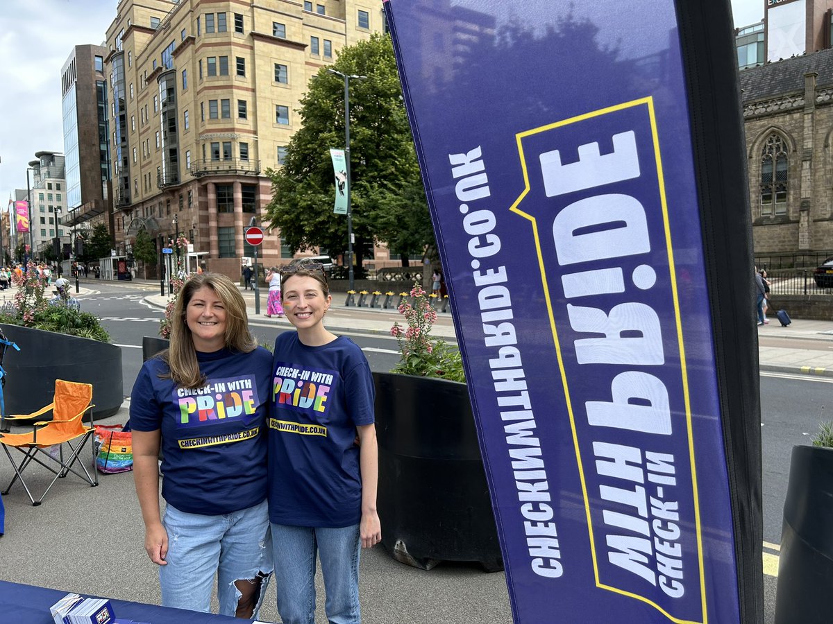ged_savva's tweet photo. A simple conversation can make a big difference to someone’s mental wellbeing. The @we_are_magpie team is having conversations at City Square for #LeedsPride today. Most people we’ve talked to are in good spirits. For anyone who might be struggling, visit https://t.co/R41oenTGre https://t.co/F4rYnTJF6h