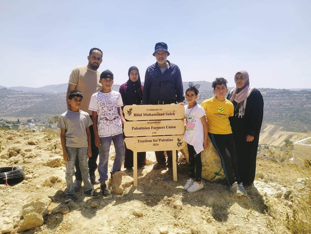 בזמן שמדינת ישראל הקצתה מאות שוטרים בחודשים האחרונים לעקירת מטעי עצי פרי בנוקדים ובמעוז אסתר, בכפר לובאן א-שרקיה בבנימין נטעו היום מטע חדש בשטח C החולש על כביש 60 לזכרו של המחבל בילאל שאהין - פעיל חמאס שחוסל בתחילת המלחמה.

את העצים, הגידור ומערכות ההשקייה תרמה "אגודת החקלאים