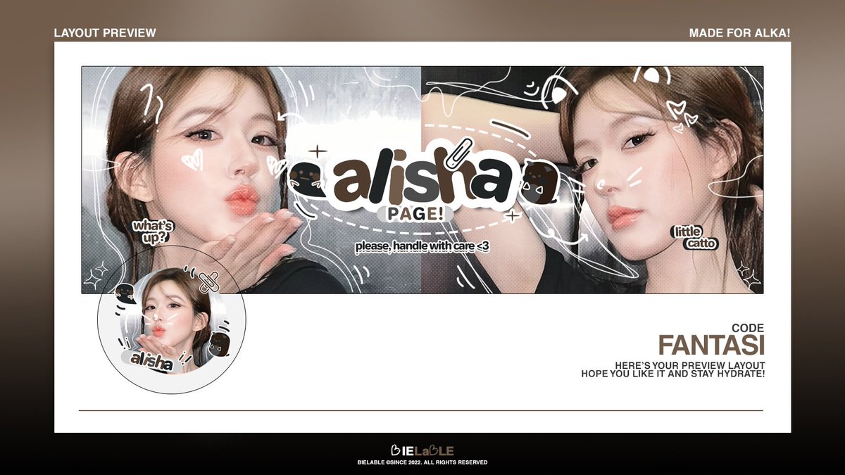 shakamoody's tweet image. @bielable makasih ya kakak cantik layout nya cakep bgt sampek naksir beratt ❤❤