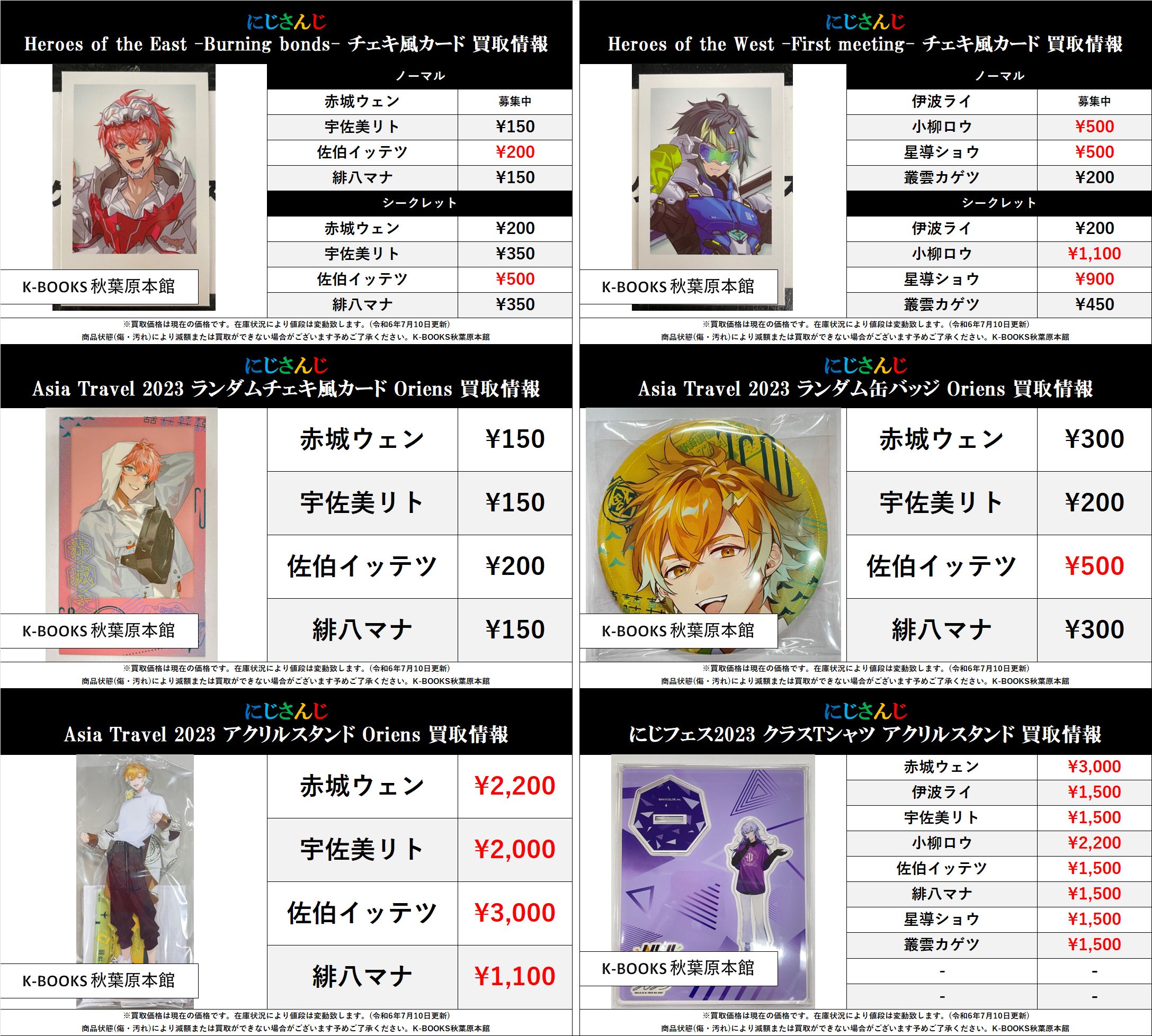 Asia Travel 2023 赤城ウェン 缶バッジ オリエンス 41個