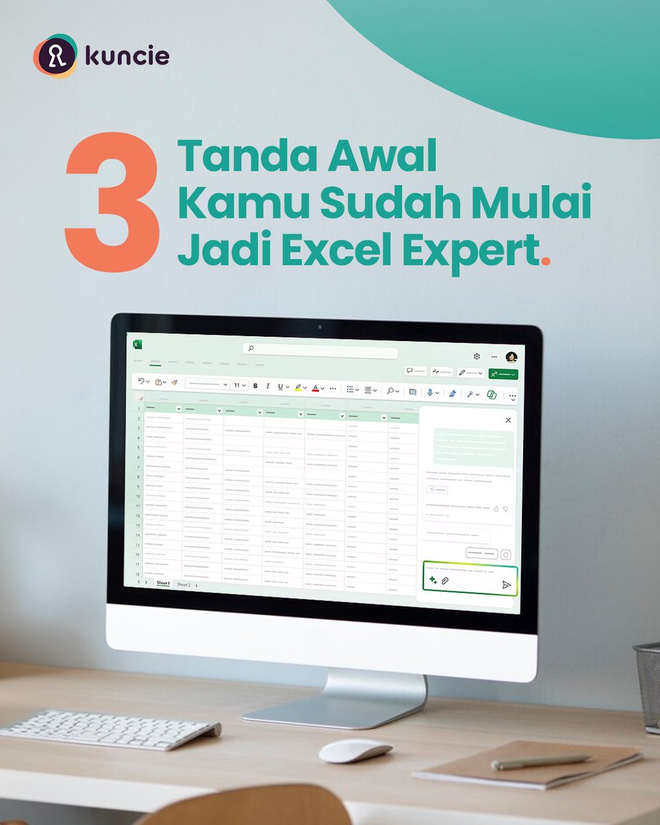 kuncie_id's tweet image. Trik Excel yang sangat mempermudah hidup. 👍🔥

#Kuncie #memulaiperubahan #tipsexcel #excel