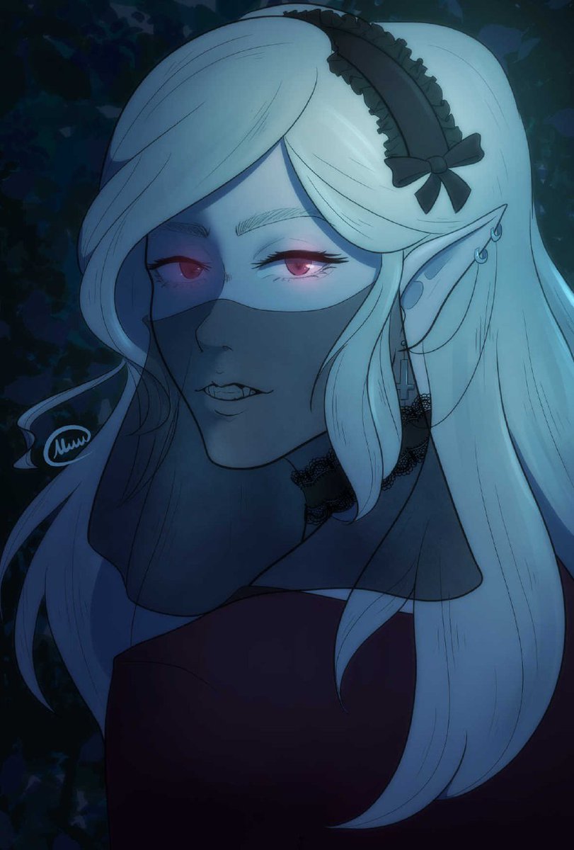 Friendly fire on @m4lw4re4rt's Antaria ✨
I don't usually draw characters in the moonlight, but for this character I thought it was fitting