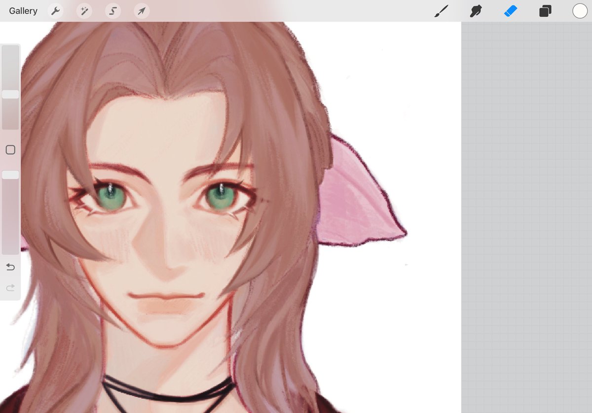 nomad_vv's tweet image. genesis and aerith portraits 🥺🥺🥺🥺 #ff7