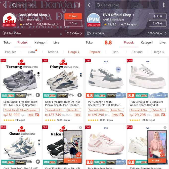tanyarlfes's tweet photo. 💚 mendingg yang mana diantara 2 brand ini?? atau ada saran lain mungkin, budget ku 200k 

no aff ya. https://t.co/y9QyZPYBXz