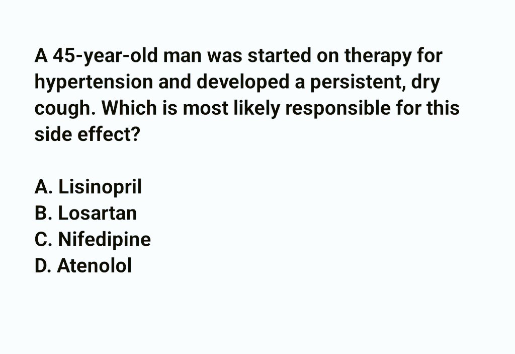 MoarSahitoPTI's tweet photo. Which is most likely responsible for this side effect.? https://t.co/3fgXdZdFdt