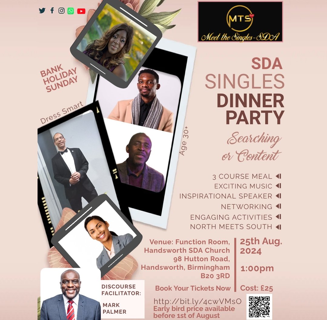 MeettheSingles's tweet photo. Visit https://t.co/qnXnachMWf for event tickets to this SDA Singles Dinner Party. https://t.co/M0kueUoQIi