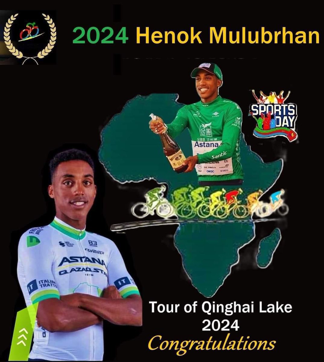 BornTBHero's tweet photo. Congratulations Biniam Girmay and 
Henok Mulubrahan 
Eritrea is Proud of You https://t.co/nJG05dv9Sq
