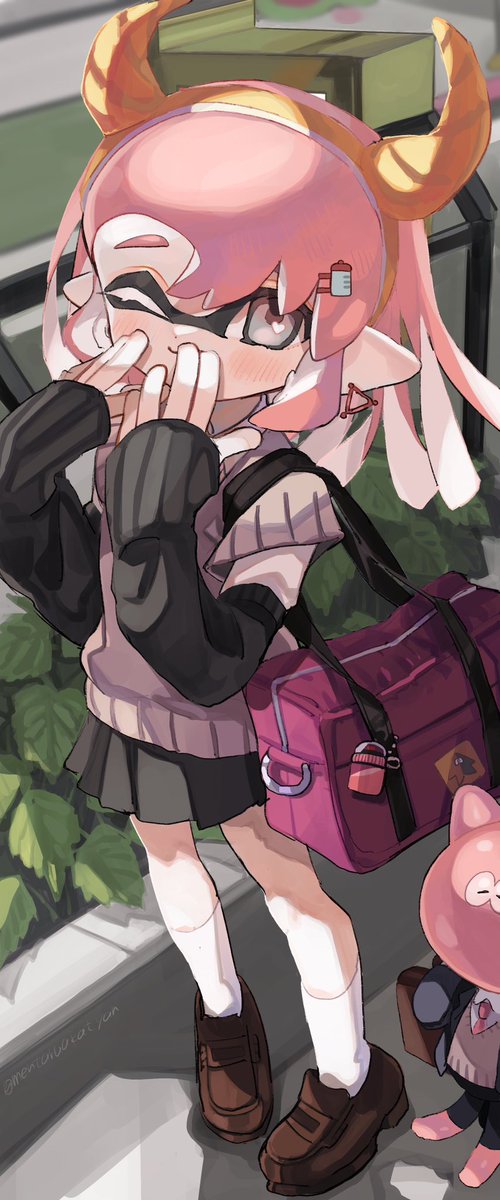 イカガール(スプラトゥーン) ,インクリング 「今日でスプラ2、7周年、、、?!2の絵載せとこ おめでとう2は永遠だ 」|飴沢//いちごイチエ🍼ヤンデレめる子連載中🌈🍭のイラスト