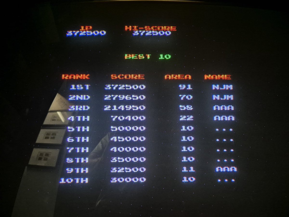 Mr20to5 (@neil1637) on Twitter photo #10pscore Solid first episode of the remodelled podcast <a href="/ShaunHolley/">Ten Pence Arcade Podcast V2.0</a> and Alex.
And a solid old school shooter to kick things off for the next episode.
Was expecting the difficulty to ramp up after level 1, but it doesn't. Could be some huge scores here.
For now, 372500. #10pscore Solid first episode of the remodelled podcast <a href="/ShaunHolley/">Ten Pence Arcade Podcast V2.0</a> and Alex.
And a solid old school shooter to kick things off for the next episode.
Was expecting the difficulty to ramp up after level 1, but it doesn't. Could be some huge scores here.
For now, 372500.
