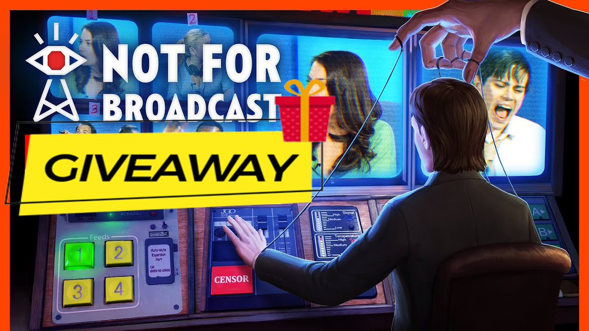 🎁📹📼"Not For Broadcast"📼 #Steam game key #GIVEAWAY! Sponsored by Methos

➕Follow to enter the giveaway!
✅Wishlist on Steam👇
🔗 store.steampowered.com/app/2166920?ut…
🔄Retweet &amp; ❤️Like

⏰ 17 hours🏆1 Winner!
📩DM me to sponsor a giveaway like this
#Giveaway #FreeGames #Steam #SteamKey
