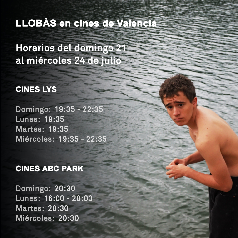 CARTELERA 📽 Muchas gracias a todo el público que ya ha acudido a los cines para ver el estreno de #LLOBÀS #Lobisón, un film con parte de producción valenciana que merece nuestro apoyo para fomentar nuestro cine. La película aún puede verse en los Cines Lys y Cines ABC Park de