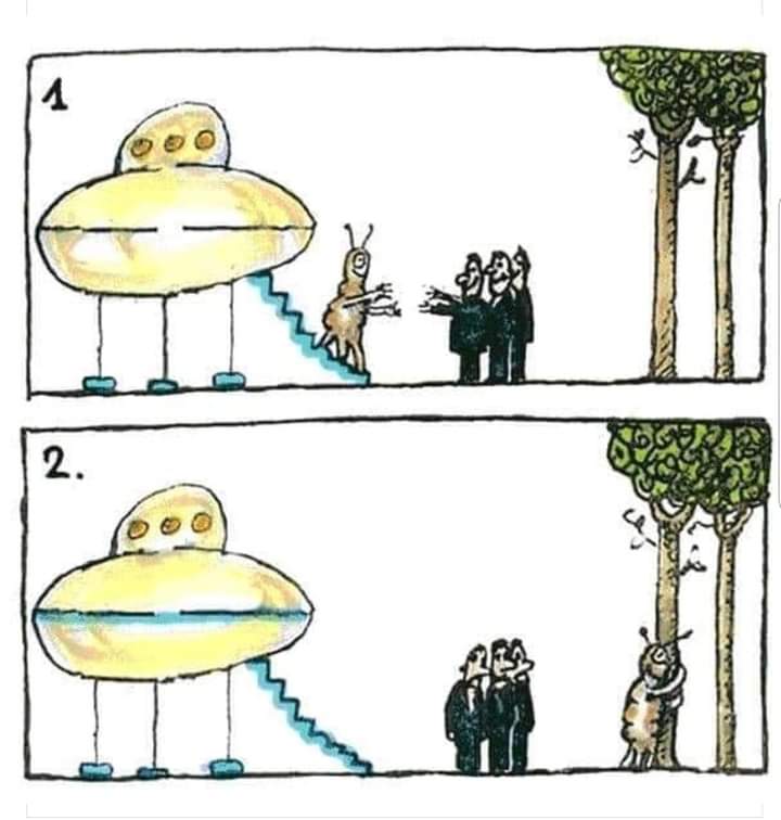 Quand tu viens de loin pr rencontrer une vie intelligente.