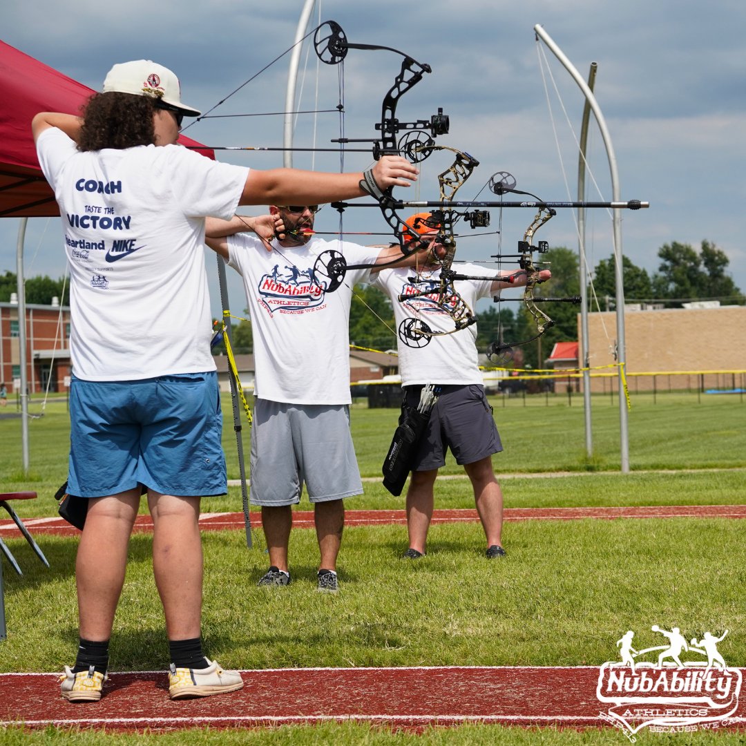 NubAbility's tweet photo. Our Archery team helps limb-different kids take aim at greatness at #NubCamp2024. ๐ฏ๏ธ
#adaptive #Dontneed2 #GoldbloodedChampion #sports #Athletics #limbdifferent
#archery #archerylife #archery๐ฏ https://t.co/Ut18scM5ub