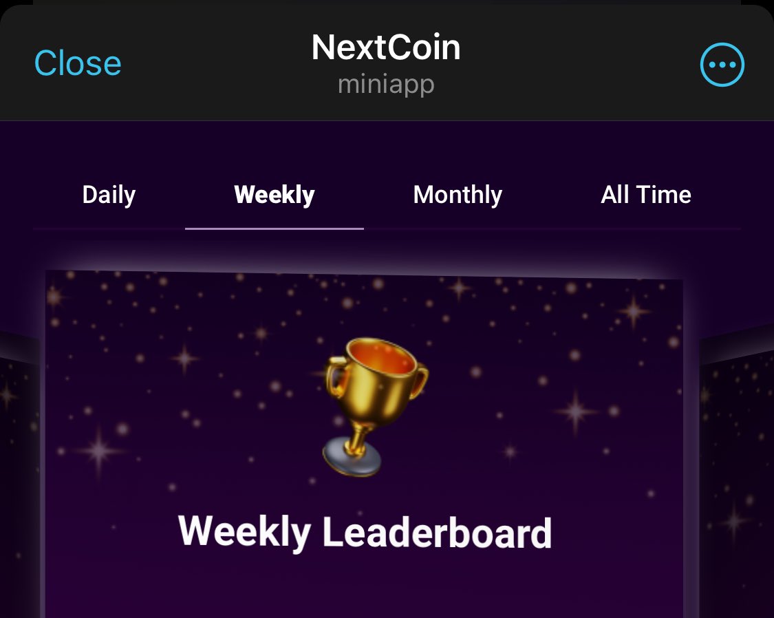 NextCoin_NXC's tweet photo. Weekly Leaderboard! ✨
I want to see you here! 👀

#NXC $NXC 

Comment on your screenshot below for the Weekly Leaderboard!👇🏻 https://t.co/6MpefaLMRc