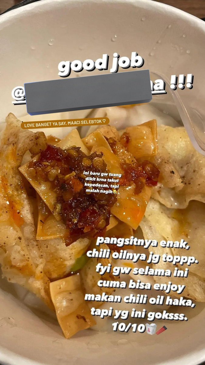yeppoiso's tweet photo. Siapa yang doyan chili oil? Aku jualan pangsit chili oil ni guys! Hamdalah testinya pada bagus bagus dan banyak bgt yang repeat order

Ready di Cimahi &amp; Bojongsoang (area Tel-U), free ongkir tentunyaa! Yuk jangan lupa dicobain ♡ 

#kulinercimahi #kulinertelu https://t.co/4yDstXYVyh