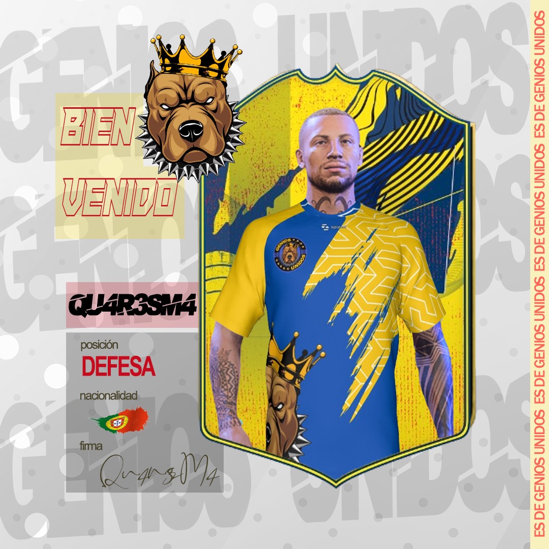 Empezamos el día de presentaciones para el próximo FC25,1 incorporación en la zaga de la defensa <a href="/Qu4r3sM4PT/">Qu4r3sM4</a> un lider de la zaga que nos dará mucha solidez en la defensa,Bienvenido cabeza de ferro,a esta gran familia,un Genio,que se une a Genios Unidos,🤝🇵🇹🇮🇨✨️🔝🪄