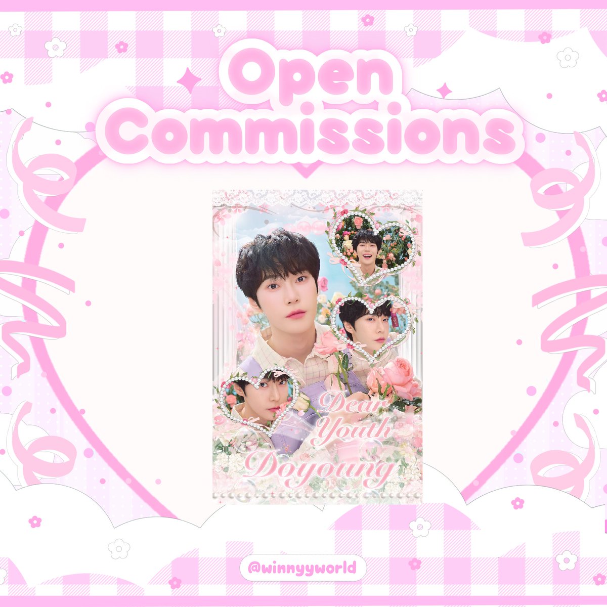 winnyyworld's tweet photo. 𖥻 𝓔𝔁𝓪𝓶𝓹𝓵𝓮 𝔀𝓸𝓻𝓴 🐰  ྀི

❨      สอบถามเพิ่มเติม  ♡ dem       ❩ 

#commissionsopen #commissionTH
#รับออกแบบgiveaway #รับออกแบบของแจก #รับออกแบบ https://t.co/T7gqOgBAgQ