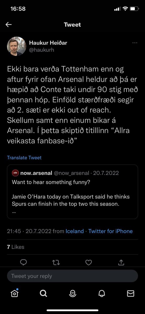 Daníel Smári tweet media