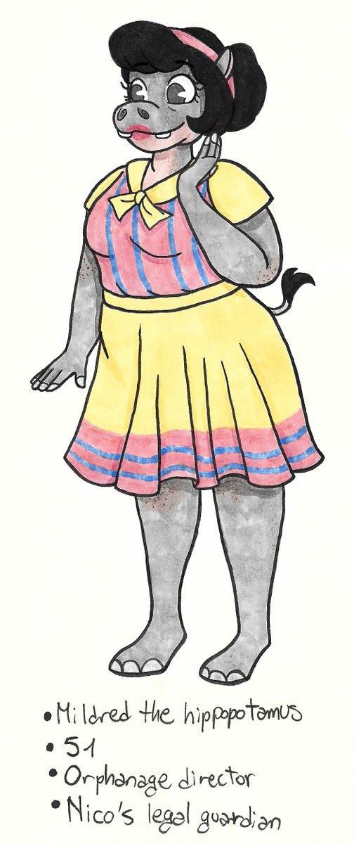 bennythebunny17's tweet photo. #drawing #touchfivemarkers #copicmarkers #furry #originalcharacter #charactersheet #anthro #daisytown #myart #myocs #ohuhumarkers #hippo #hippopotamus #mildred #mildredthehippopotamus #stoat #lionel #liothestoat https://t.co/LK3lGnSLgR