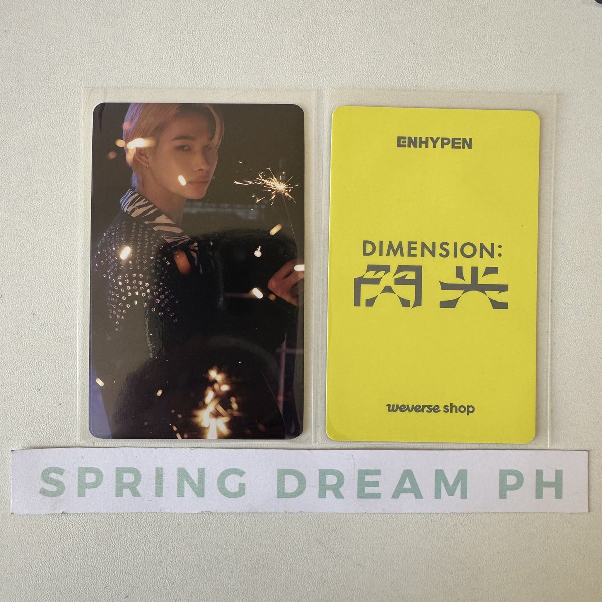 SpringDreamPH's tweet image. Ph wts lfb onhand

Enhypen JAKE, NI-KI Senkou Weverse POB photocard pc

100 php + sf

See more items here: carousell.ph/u/springdreamph