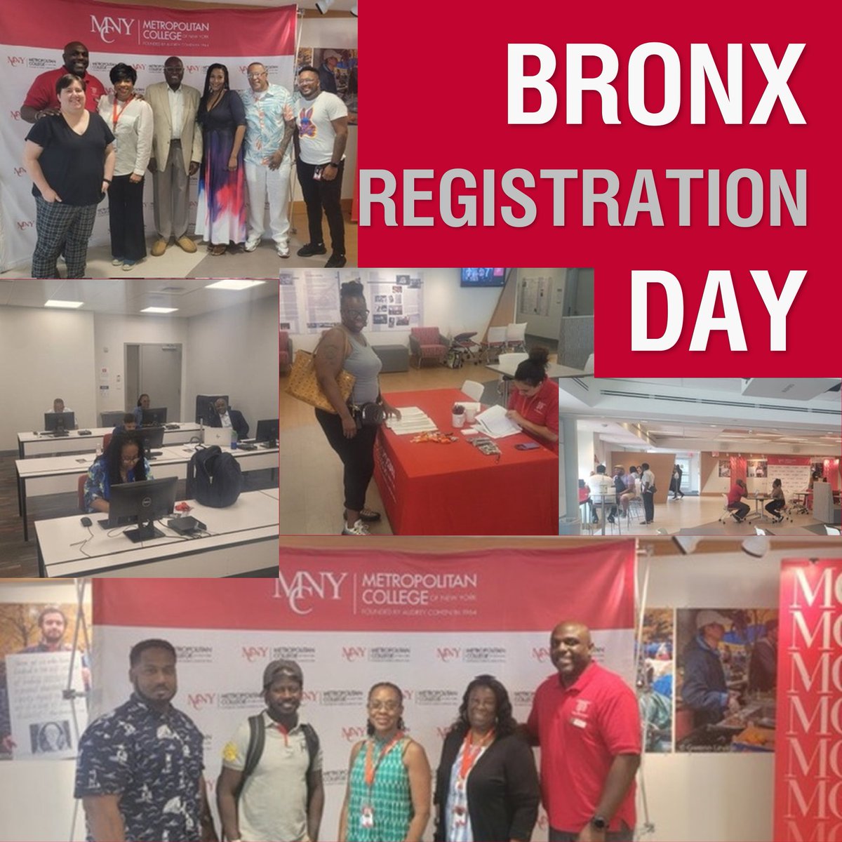 mcnyedu's tweet image. It was a great day on Saturday at the MCNY Bronx campus. Academic Advisor Leslie Eaton, &quot;I was so happy to have been part of this successful registration event. I was able to help so many MCNY scholars register for this fall. Good luck to all!&quot; #GettingThingsDone #MCNYForward