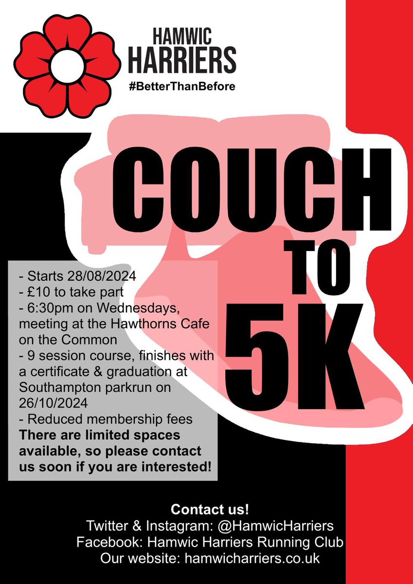 Josephine Hartley ๐ (@johartley78) on Twitter photo The <a href="/HamwicHarriers/">Hamwic Harriers Running club, Southampton.</a> C25K course is back! Details on the photo. Come and join us either on the start of your running journey, or as a returning runner. Weโd love to have you along! The <a href="/HamwicHarriers/">Hamwic Harriers Running club, Southampton.</a> C25K course is back! Details on the photo. Come and join us either on the start of your running journey, or as a returning runner. Weโd love to have you along!