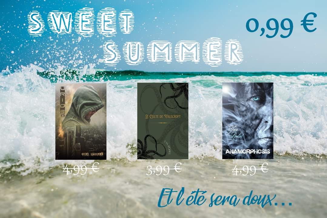 YanRobel's tweet image. [ 🌞🌊 Promo #SweetSummer 🌞🌊  ]
L&apos;édition 2024  vient de débuter !
Avides de romances torturées, de créatures sinistres tapies dans l&apos;ombre ou, simplement, à la recherche de moments d&apos;évasion ? Profitez d&apos;un prix unique sur l&apos;ensemble de mon catalogue...
amazon.fr/stores/Yan-Rob…