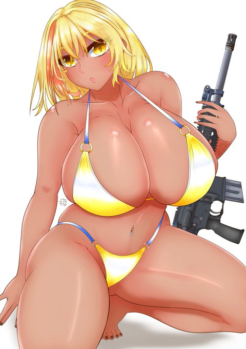 うちの子金ビキニできた 