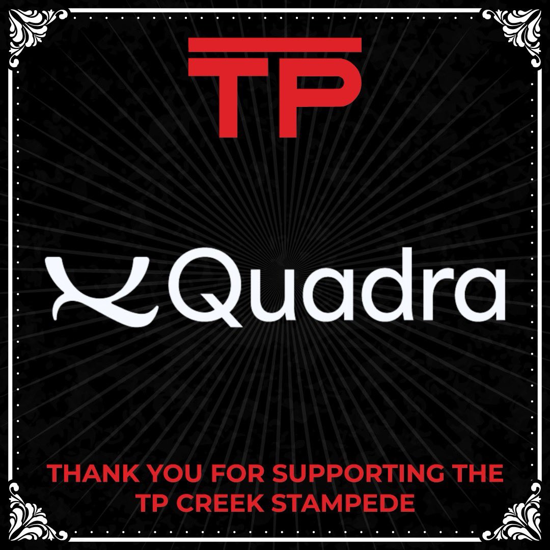 ✨PLATINUM PISTOL SPONSOR✨

The Teepee Creek Stampede Association would like to thank Quadra for supporting the 2024 Teepee Creek Stampede 

#gpab #grandeprairieab #tpstampede #peacecountry #4daysinthewild #community