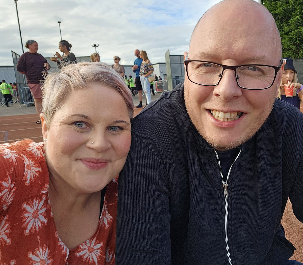 Happy 7 year wedding anniversary - 1 day to us. 13 together celebrating watching Richard Ashcroft at Robin Park kid free 🤞🥂❤️❤️