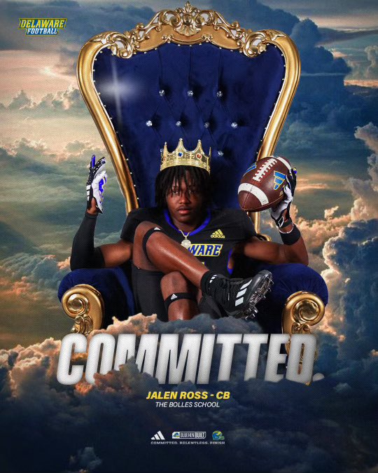 Jalen "J5" Ross (@jalenross5_) on Twitter photo Turning Dreams Into Reality‼️ #gobluehens #committed #HENergy25
<a href="/Delaware_FB/">Delaware Football</a> <a href="/ryancarty10/">Ryan Carty</a> <a href="/CoachWrightC/">Corico Wright</a> @coach_artlink <a href="/DeshawnBrownInc/">Deshawn Brown</a> <a href="/GoMVB/">GoMVB Get Seen. Get Serious. Get to the Next Level</a> <a href="/Bolles_Football/">Bolles Football</a> <a href="/MohrRecruiting/">Brian Mohr</a> Turning Dreams Into Reality‼️ #gobluehens #committed #HENergy25
<a href="/Delaware_FB/">Delaware Football</a> <a href="/ryancarty10/">Ryan Carty</a> <a href="/CoachWrightC/">Corico Wright</a> @coach_artlink <a href="/DeshawnBrownInc/">Deshawn Brown</a> <a href="/GoMVB/">GoMVB Get Seen. Get Serious. Get to the Next Level</a> <a href="/Bolles_Football/">Bolles Football</a> <a href="/MohrRecruiting/">Brian Mohr</a>