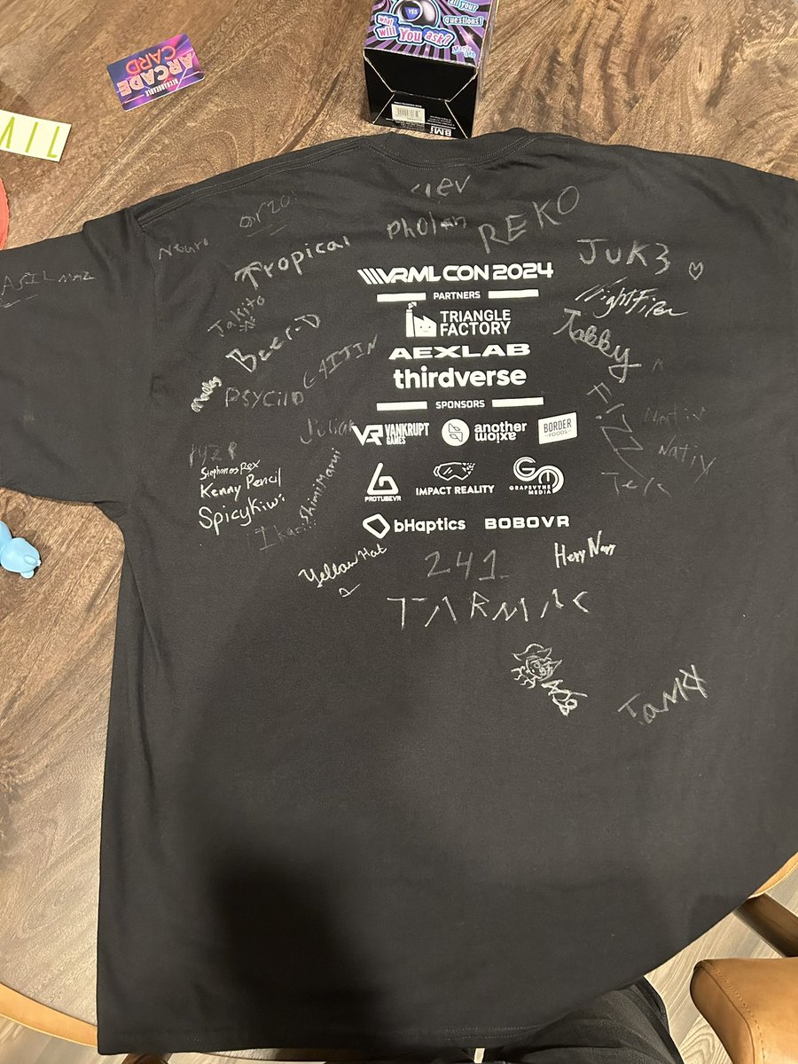 Everyone in vail signed the shirt! gonna be doing something cool with this once i’m back