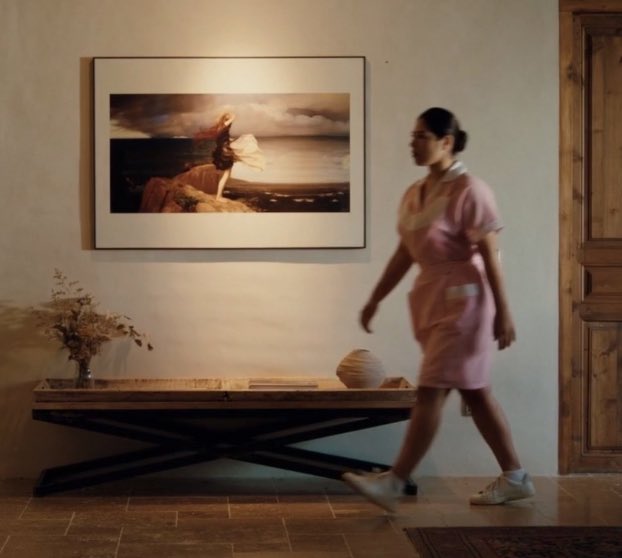 KarlaA319's tweet photo. 5/10: CALLADITA NFT Art 🖼️

Miguel’s passion and wide web3 network allowed the final film to include an enviable array of NFT artwork from recognizable accounts such as: @BoredApeYC, @nounsdao (the second highest backers of the film), @squiggles, @XCOPYART, Ringers by @dmitricherniak, @unofficialmfers and as shown: @clairesilver and Fidenza by @tylerxhobbs.

It's a wonderful and surreal feeling to see NFT art on the screen. The sense of validation and pride for the space as a whole is sublime. 
It will be fun to discover them all!