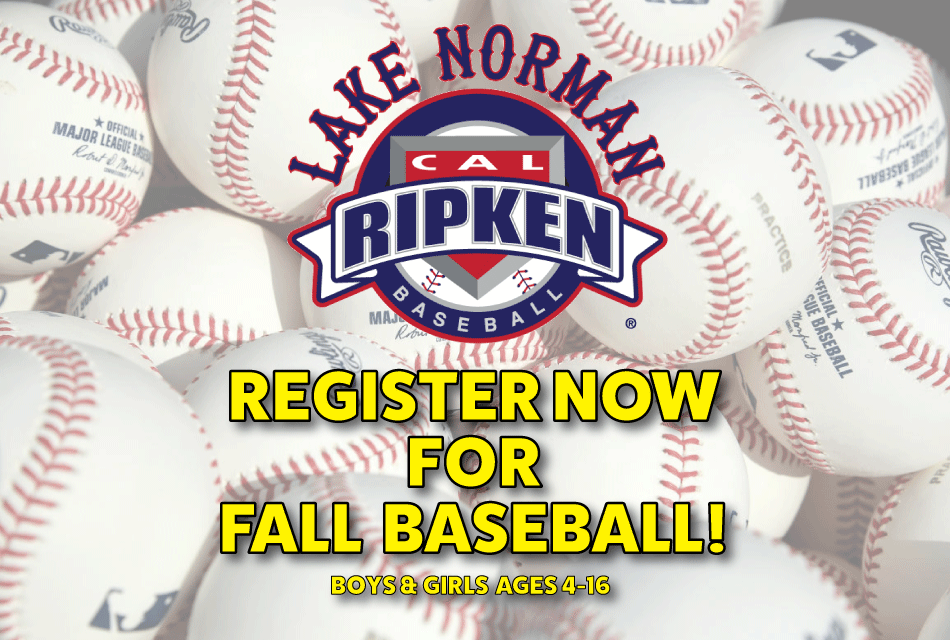 PlayStewards's tweet photo. Just a reminder... 

Stewards of the Game has partnered with our local Cal Ripken affiliates (HYAA &amp; DYBA) to create Lake Norman Cal Ripken Baseball. For more info and to register for the upcoming Fall Baseball Season, visit https://t.co/c2u2oxmEG5. Registration is NOW OPEN! https://t.co/5zNZzdq00Y