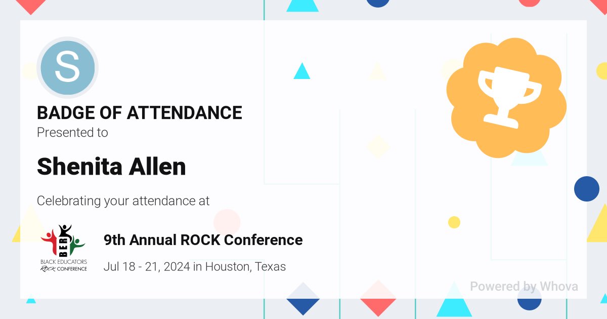 🎉 Just had an incredible experience attending 9th Annual ROCK Conference! 🎉 #BERROCK2024 - via #Whova event app