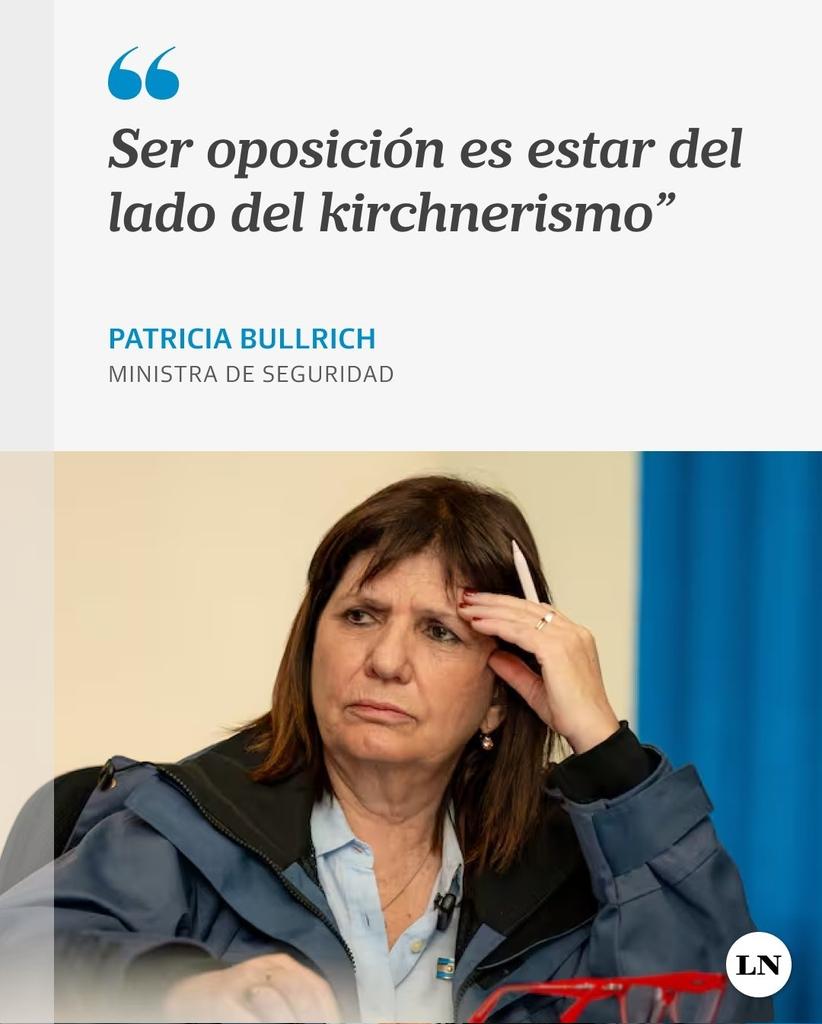 La ministra de seguridad sigue sin entender que es ministra de seguridad.

Piensa en sus internas, la rosca y el pasado, sin entender que los argentinos eligieron dejar atrás todo eso y vivir en un país próspero y seguro donde no te maten ni roben en la calle, ni desaparezcan