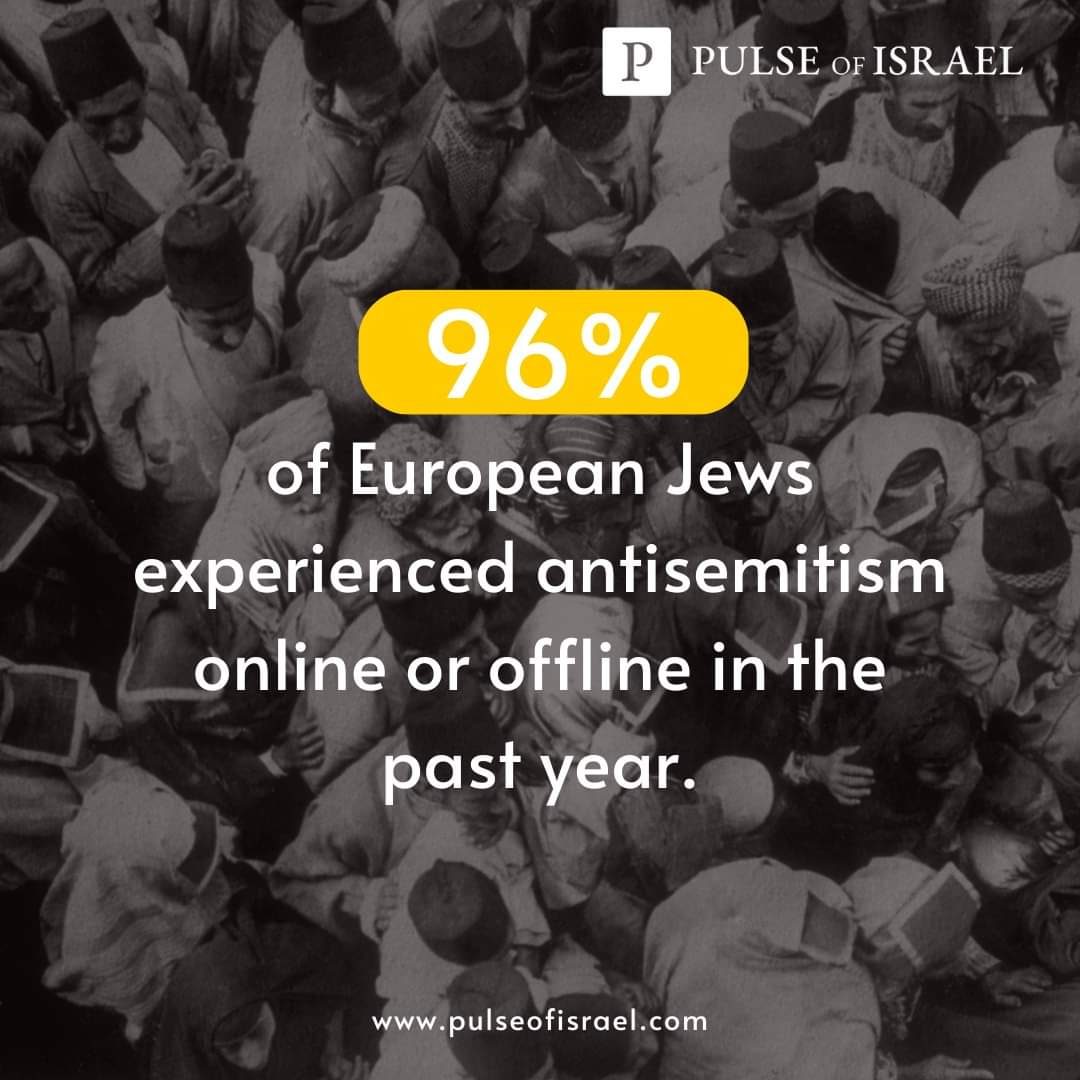 VitaliyFutornyy's tweet image. This shocking statistic reveals a harsh reality: 96% of European Jews faced antisemitism, online or offline, in the past year. We must stand united against hate.
 pulseofisrael.com
#StopAntisemitism #StandWithJews #PulseOfIsrael