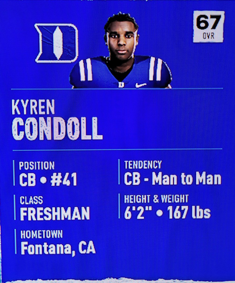RCHSCougarsFB's tweet image. EA Sports @KCondoll is in the Game. #NCAAFootball25
#WeAreRancho🖤💜