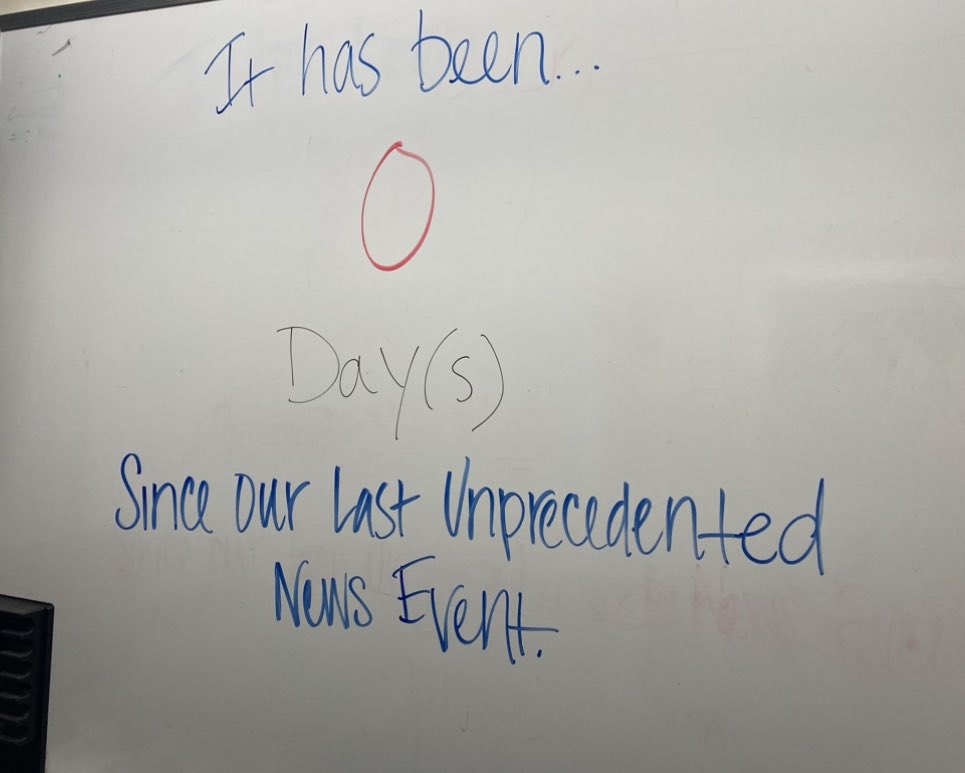 Yep, time to fire up this sign in the newsroom again.