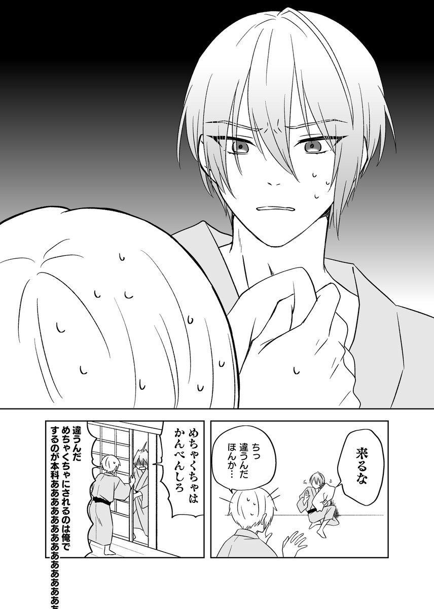 ラッキースケベられ体質本歌×本科が好きすぎて様子のおかしい写しのちょぎくに
毎夜夜這いをしては寝かしつけられている写し、貞操の危機にそれどころでは無い本歌
すもも🍑パロです(再掲) 