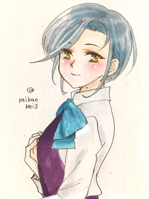 玉波です首筋にほくろがある人は、優しくて情に厚いらしいです#艦これ版深夜の真剣お絵描き60分一本勝負 #艦これ版真剣お絵描き60分一本勝負_20240721 #玉波 #艦これ 