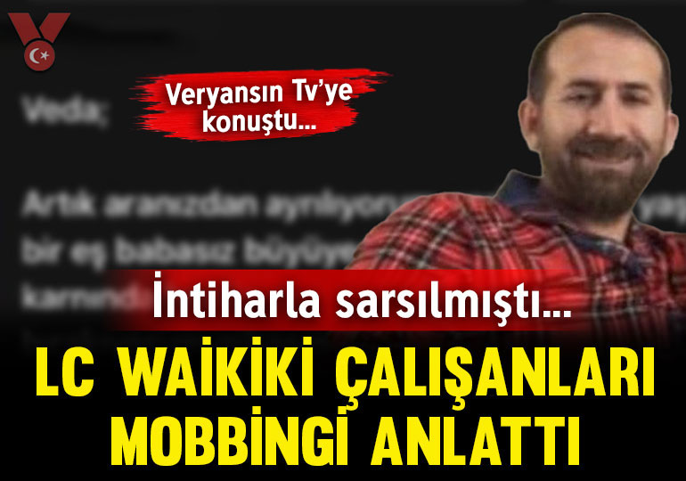 Türkiye’yi sarsan intihar sonrası LC Waikiki çalışanları mobbingi Veryansın TV'ye anlattı (FLOOD) 

1- Veryansın TV’ye konuşan LC Waikiki personeli 13 senedir çalıştığı şirketin tamamen baskıcı bir sistem üzerine kurulu olduğunu belirtti.
