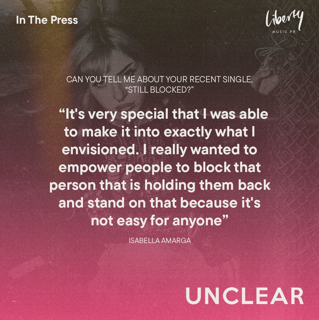 LibertyMusicPR's tweet photo. โจ Introducing @bellaamarga! ๐ถ๐ Featured in @unclearmag's July Issue, Isabella's soulful melodies and powerful lyrics are capturing hearts everywhere. Her latest album showcases her exceptional talent and artistry.
#IsabellaAmarga #UnclearMagazine https://t.co/swJZrwpWbd