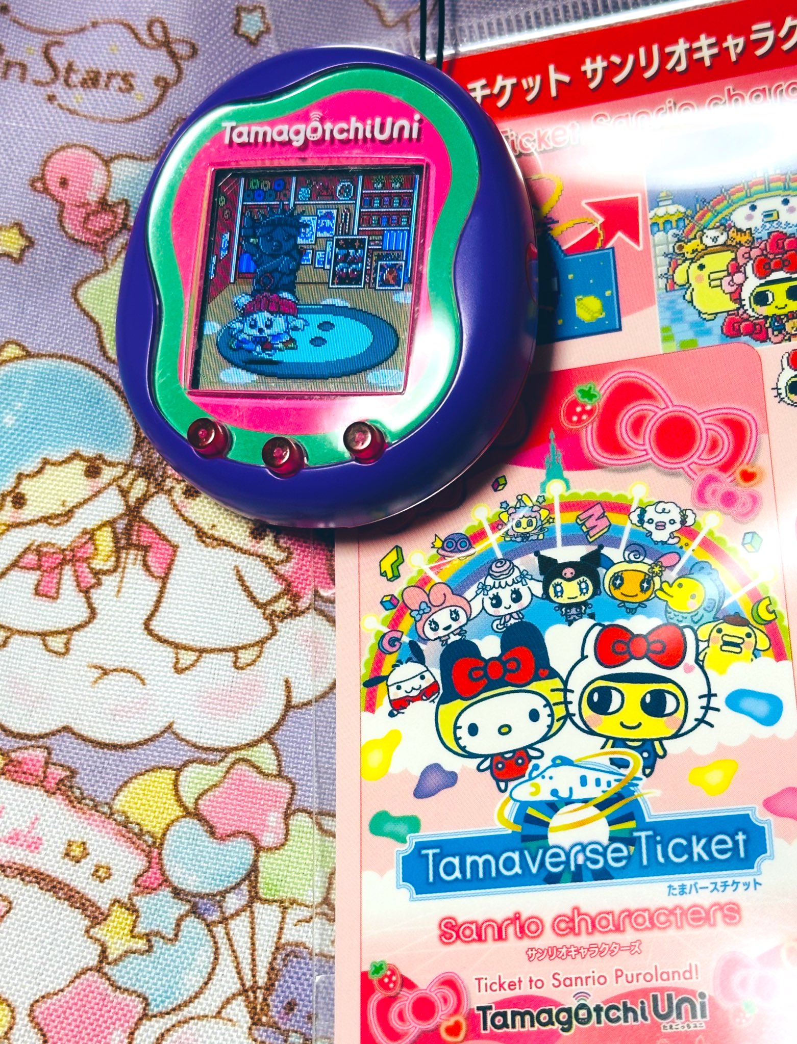 たまごっちユニ サンリオキャラクターズ 新品未開封 たまバース特典チケット付き たまごっちユニ サンリオキャラクターズ 新品未開封 たまバース
