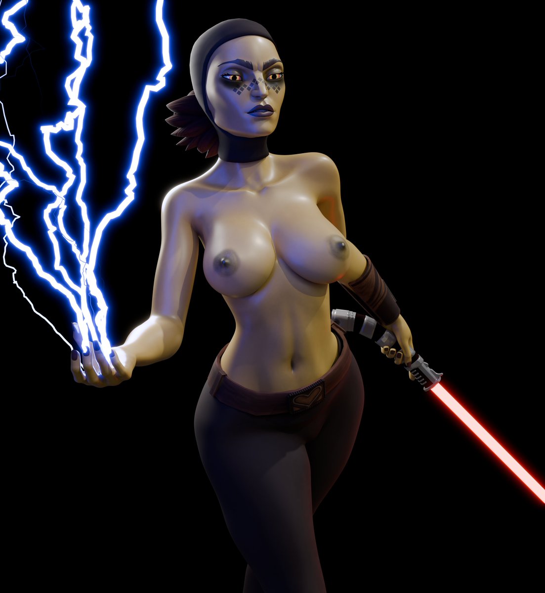 Atlysio3D's tweet photo. I love Barriss so more Renders in Darkside form 😁 model by @airress3D https://t.co/KKsonZp2XK