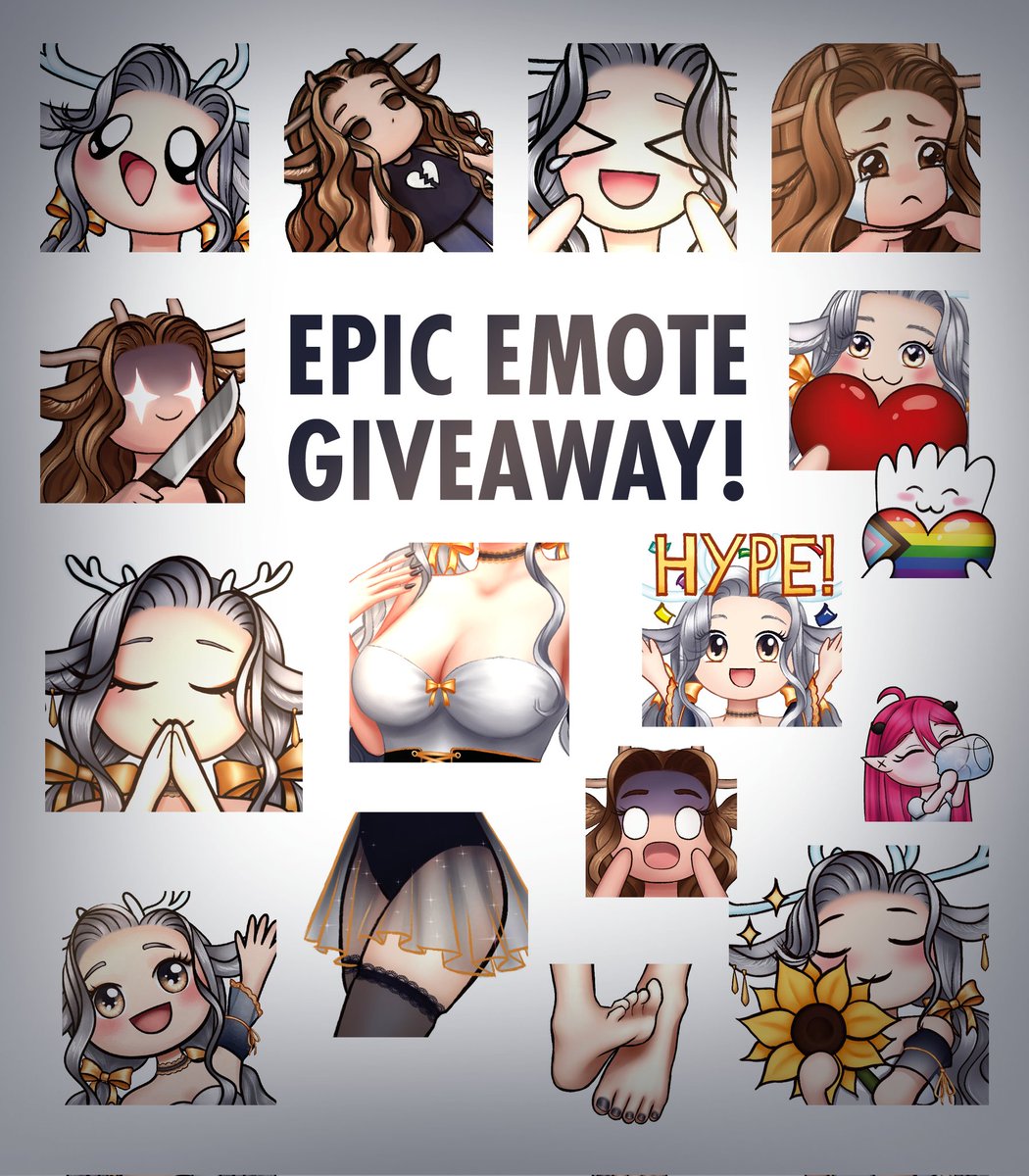 ✨️ TY FOR 100 FOLLOWERS 😭🥹 ✨️
that really means a lot hehe and I want to thank you all with a little emote giveaway!

To enter:
🌱 Be a follower
🌱 Retweet
🌱 Deadline 12th of August
🌱 number of winners will depend on number of participants!

#giveaway #emotegiveaway