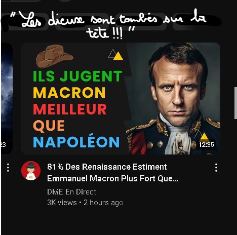 YUrbai's tweet photo. 81% Des Renaissance Estiment E Macron + Fort Que Napoléon https://t.co/d8MwLKiO4u
#note_yusuf #dmeendirect
Frère, "Renaissance : rien que le nom!Réincarnation?Bien sure que c'est une secte : Ne sais-tu pas qu'au début du 1er mandat de #macron, #Blemaire s'en est allé aux "states" https://t.co/ovTQ7To37c
