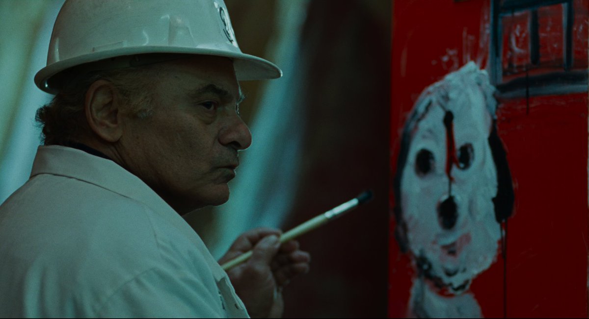 There's a new 4K release of the Rocky movies and it includes a director's cut of Rocky Balboa that I don't THINK has ever been released before? But one of the new scenes has Paulie painting a picture of a puppy with a giant bullet hole in its head and it's just...not commented on