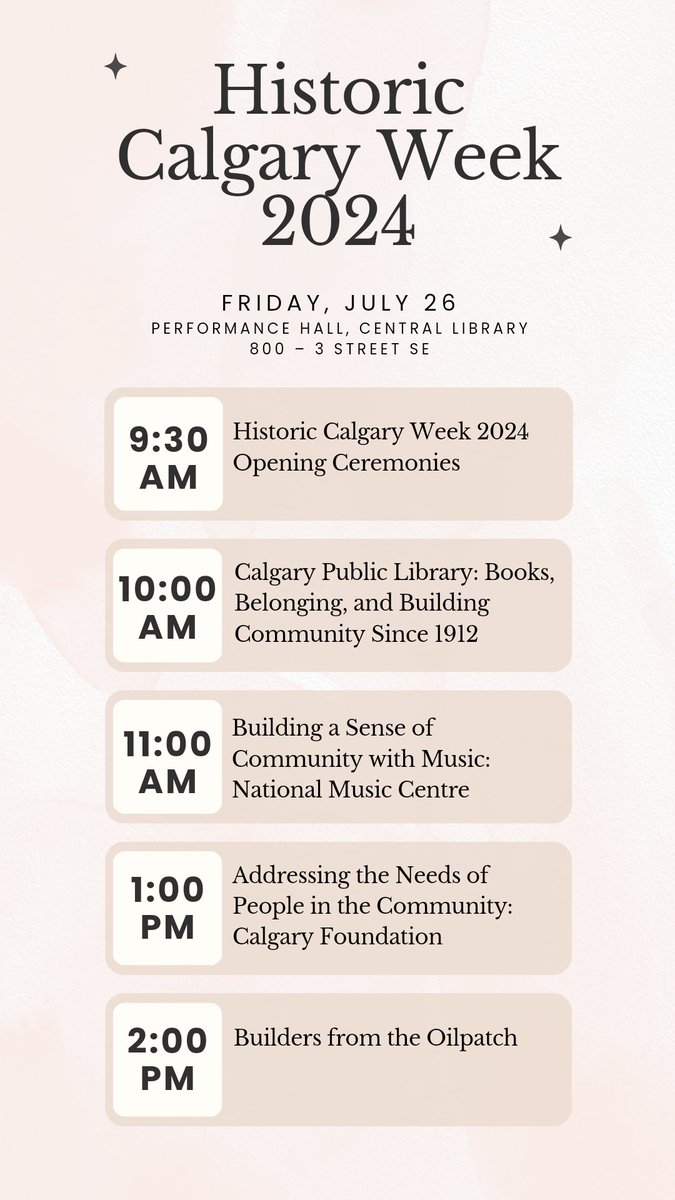 ChinookCHS (@chinookchs) on Twitter photo Historic Calgary Week 2024 kicks off on Friday, July 26 at Central <a href="/calgarylibrary/">Calgary Public Library</a> with a full day of great historical presentations. To learn more and register, please visit chinookhistory.ca/historic-calga…. #YYCEvents #YYCHistory Historic Calgary Week 2024 kicks off on Friday, July 26 at Central <a href="/calgarylibrary/">Calgary Public Library</a> with a full day of great historical presentations. To learn more and register, please visit chinookhistory.ca/historic-calga…. #YYCEvents #YYCHistory