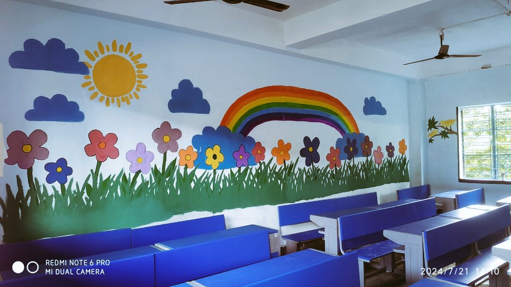 JnvKhowai's tweet photo. The super duper talented students of JNV Khowai, Tripura ,changed the whole aura of classrooms by painting various innovative themes on its walls ....#experientiallearning #toybasedlearning #NEP @NVS_HQ @DcShillong @EduMinOfIndia https://t.co/uprukisAI2
